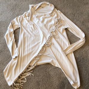 Long sleeve wrap sweater